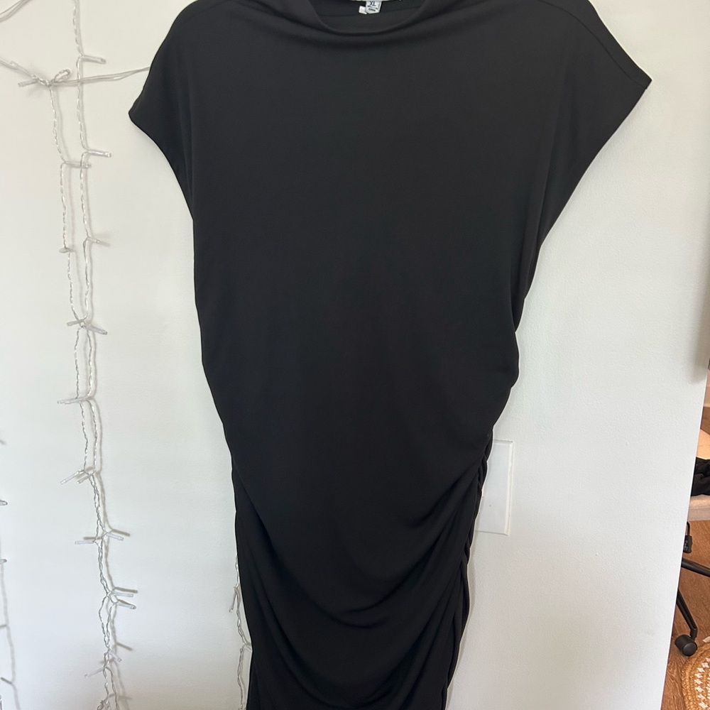 Steve Madden Black Midi Dress